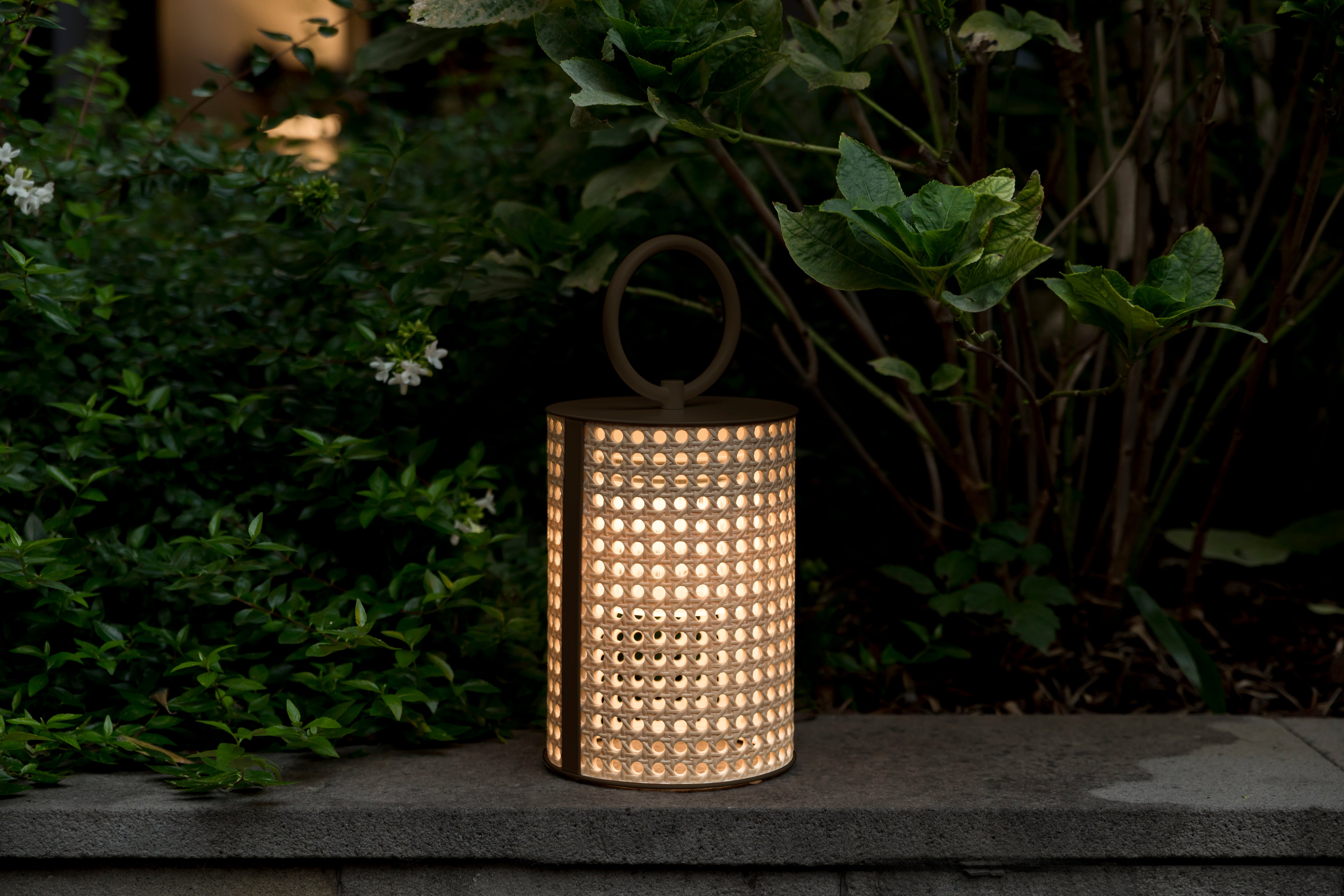 Contardi Lighting Clara Outdoor IP65 Battery Table Lamp - Small - Bronze Lacquered