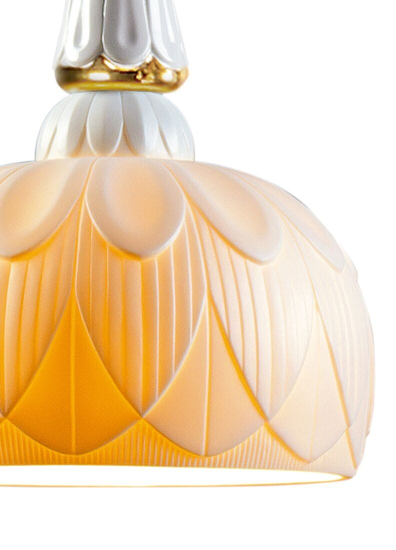 Lladró - Ivy and Seed Single Pendant Light - Golden Luster