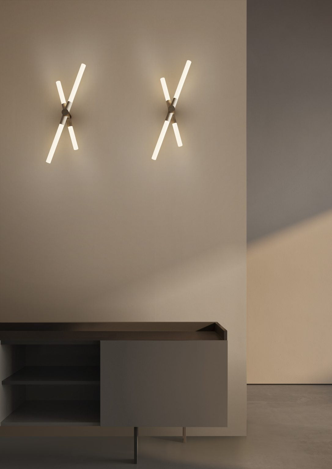 Contardi Lighting Bianca AP Wall Lamp - Without Base - Matt black silk lacquered