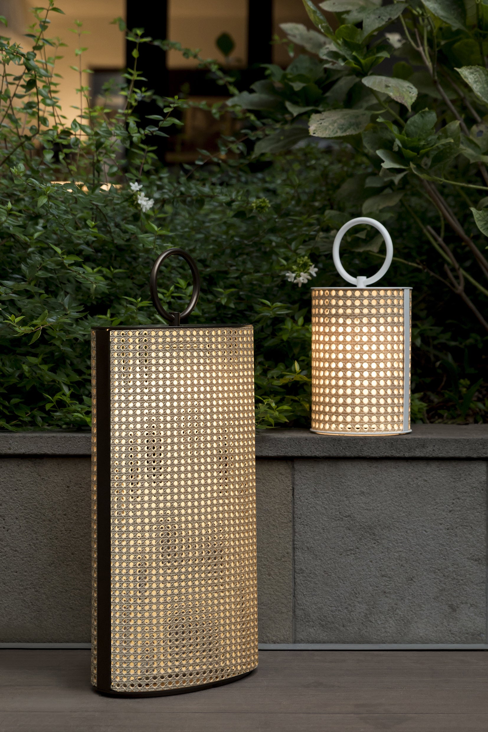 Contardi Lighting Clara Outdoor IP65 Battery Table/Floor Lamp - Medium - Bronze Lacquered