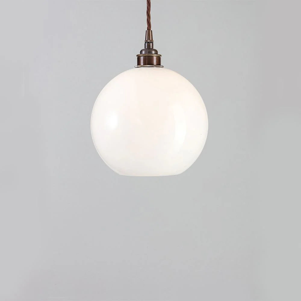 Old School Electric Adderley Pendant Light - Small - Antique Brass - 2m flex