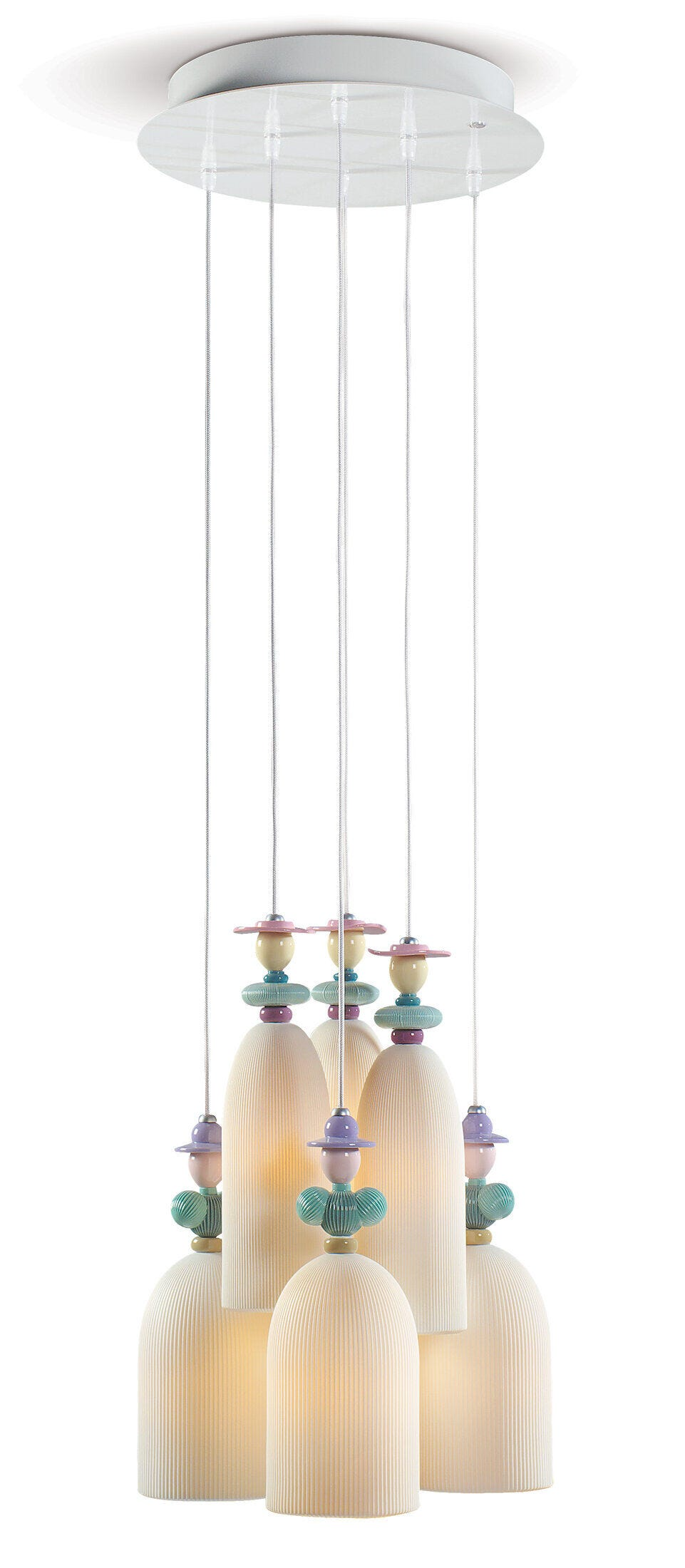 Lladró - Mademoiselle 6 Lights Gathering in The Lawn Pendant Light