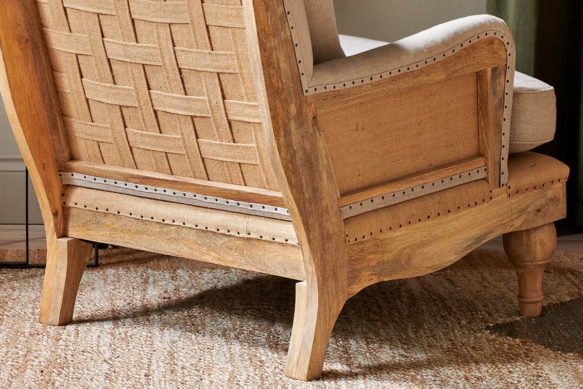 Nkuku Abe Deconstructed Linen Armchair