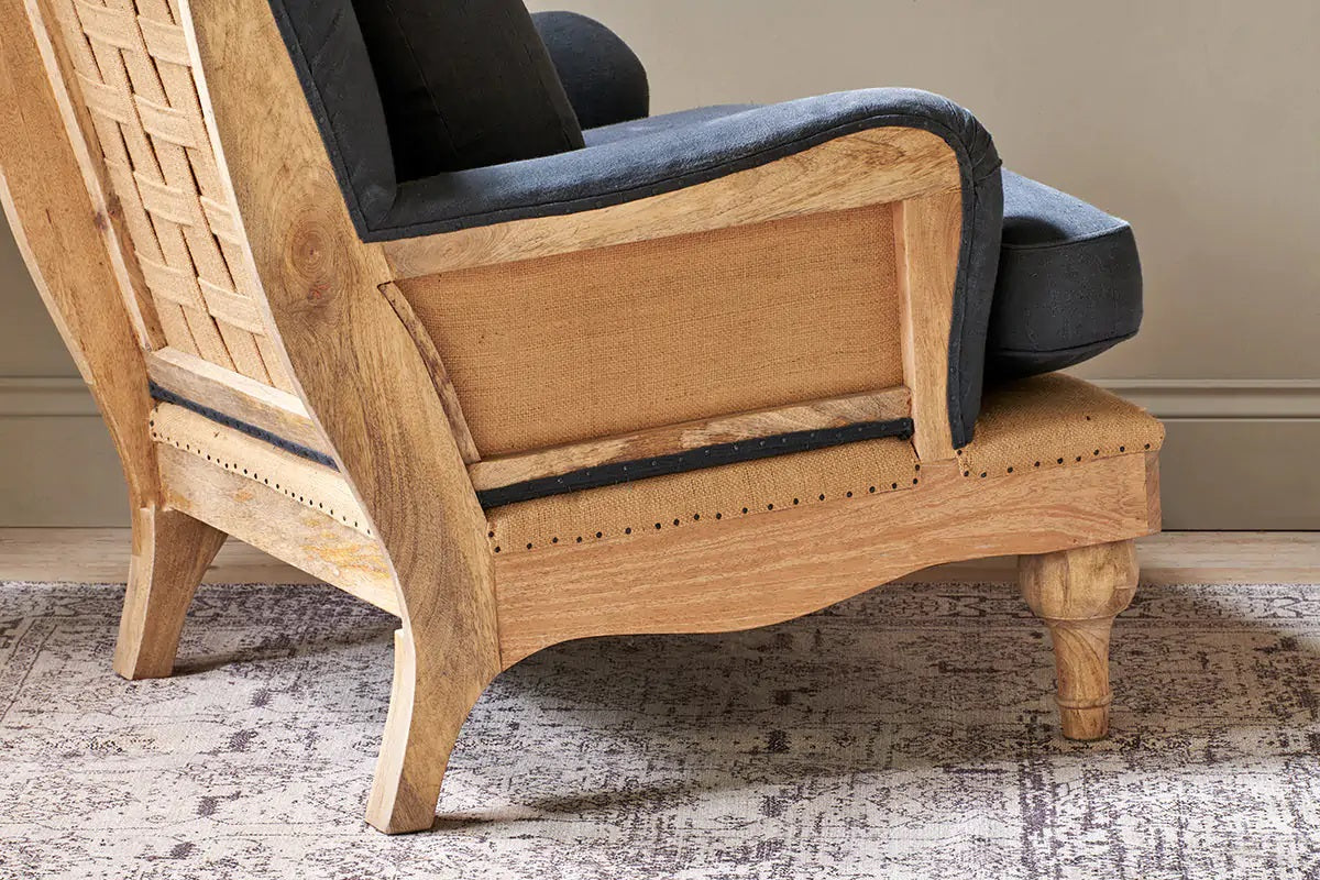 Nkuku Abe Deconstructed Linen Armchair