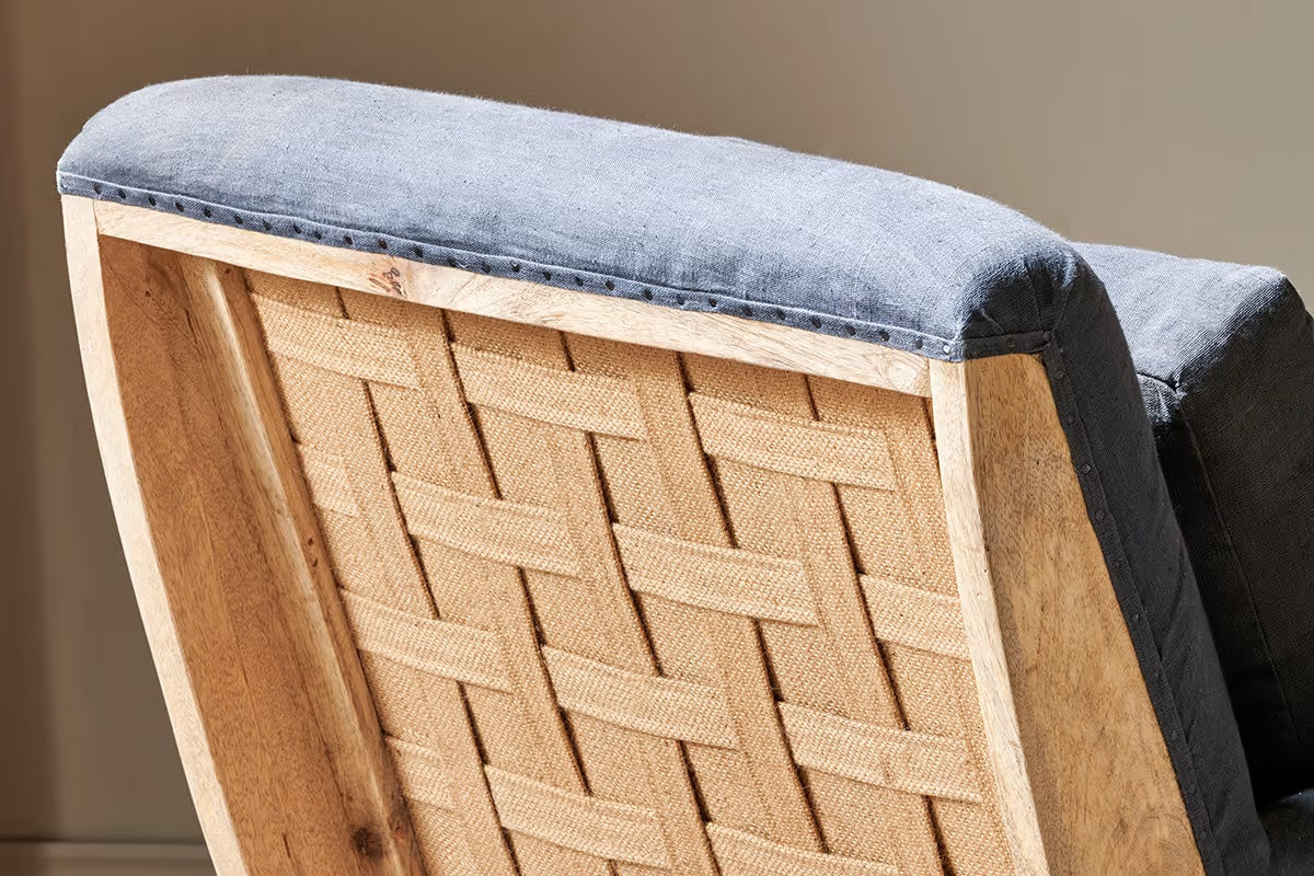 Nkuku Abe Deconstructed Linen Armchair