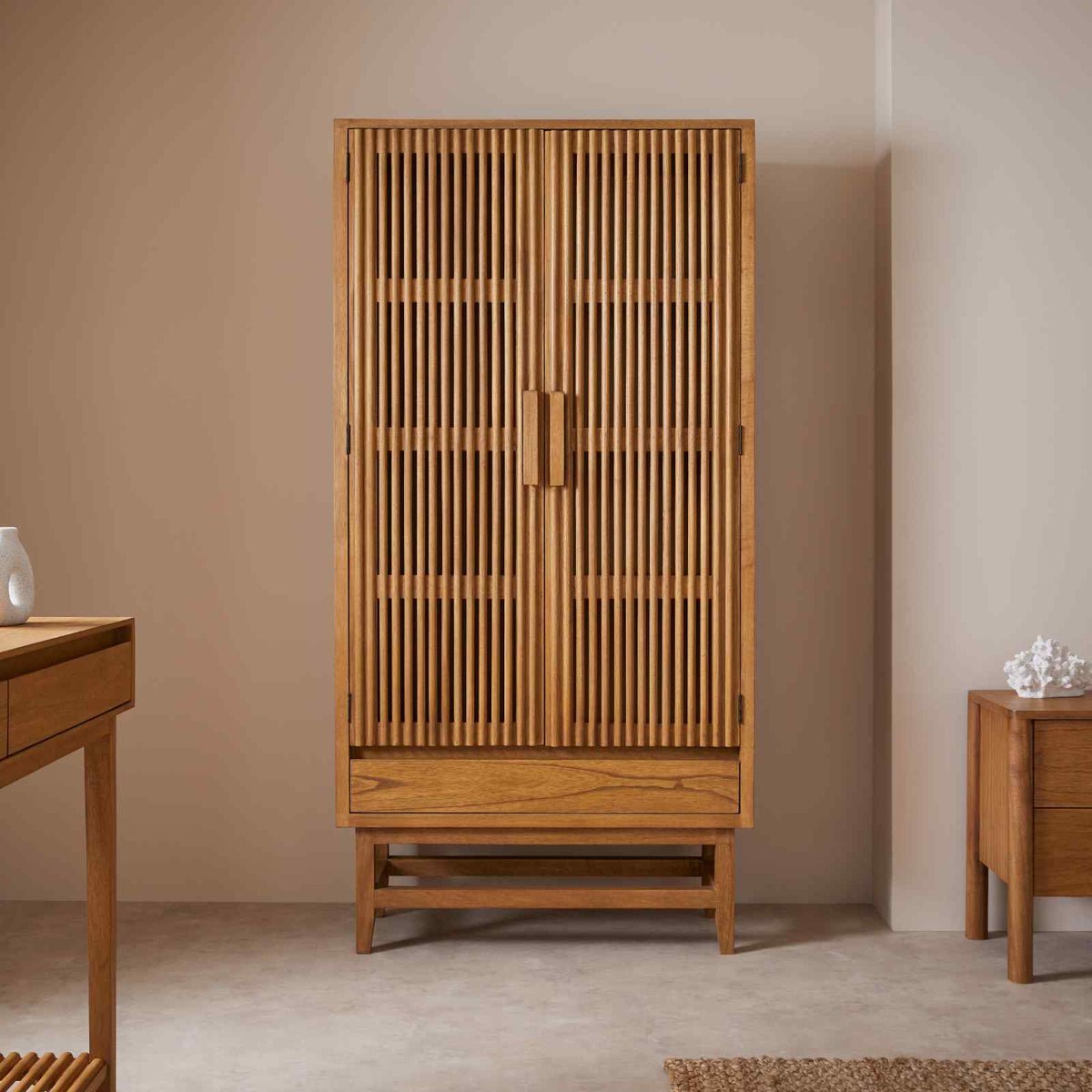 Fishe & Lilly Melia Light Oak Wardrobe with Drawer
