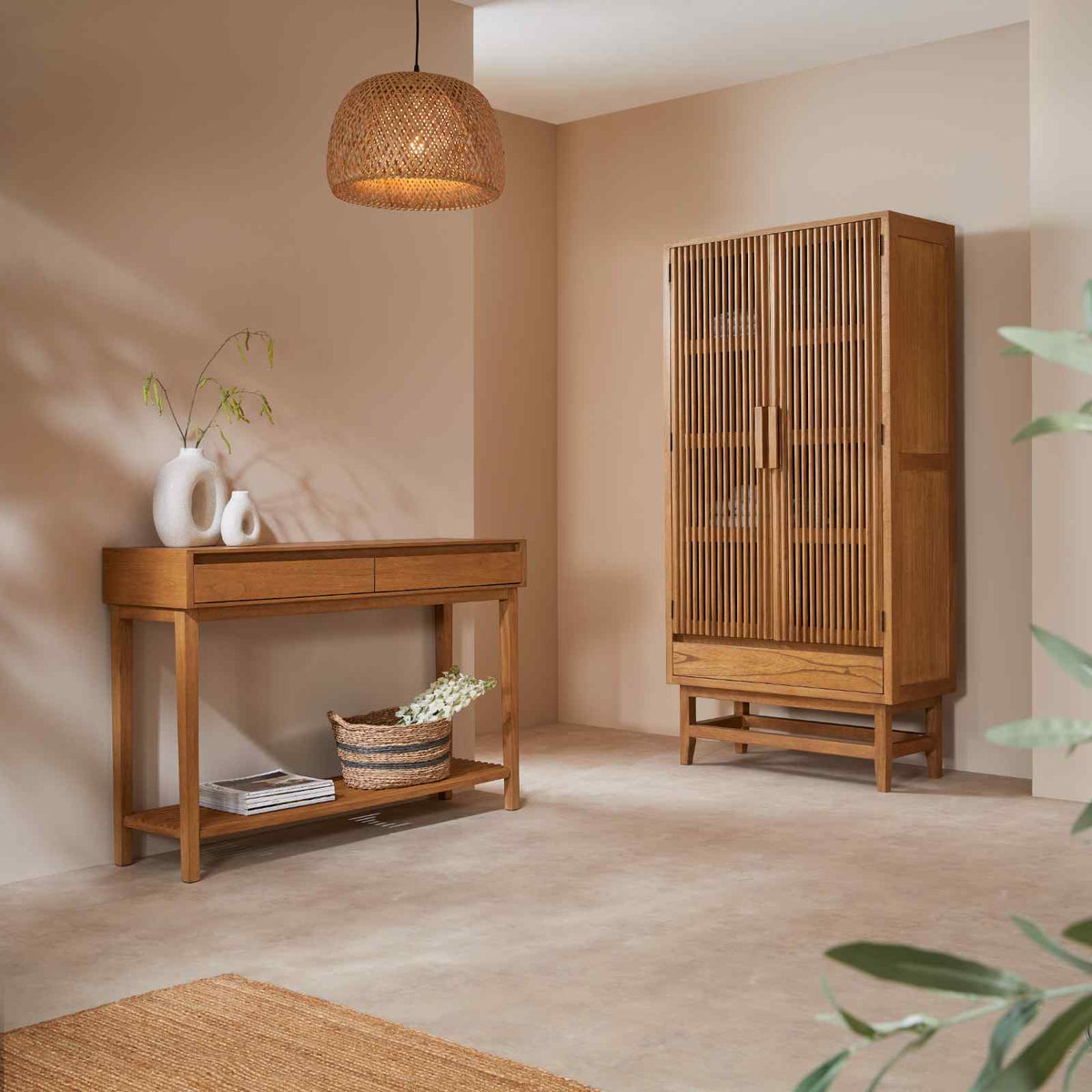 Fishe & Lilly Melia Light Oak Wardrobe with Drawer