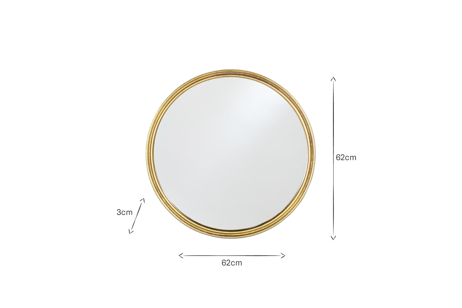 Nkuku - Almora Round Mirror - Small