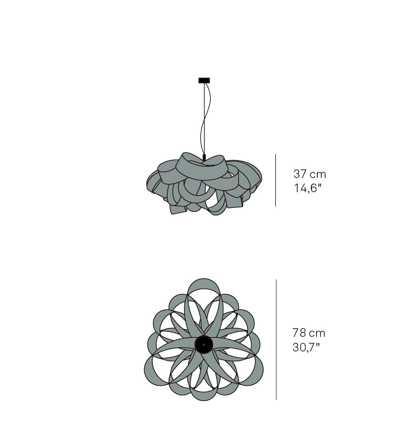 LZF Agatha Small suspension light