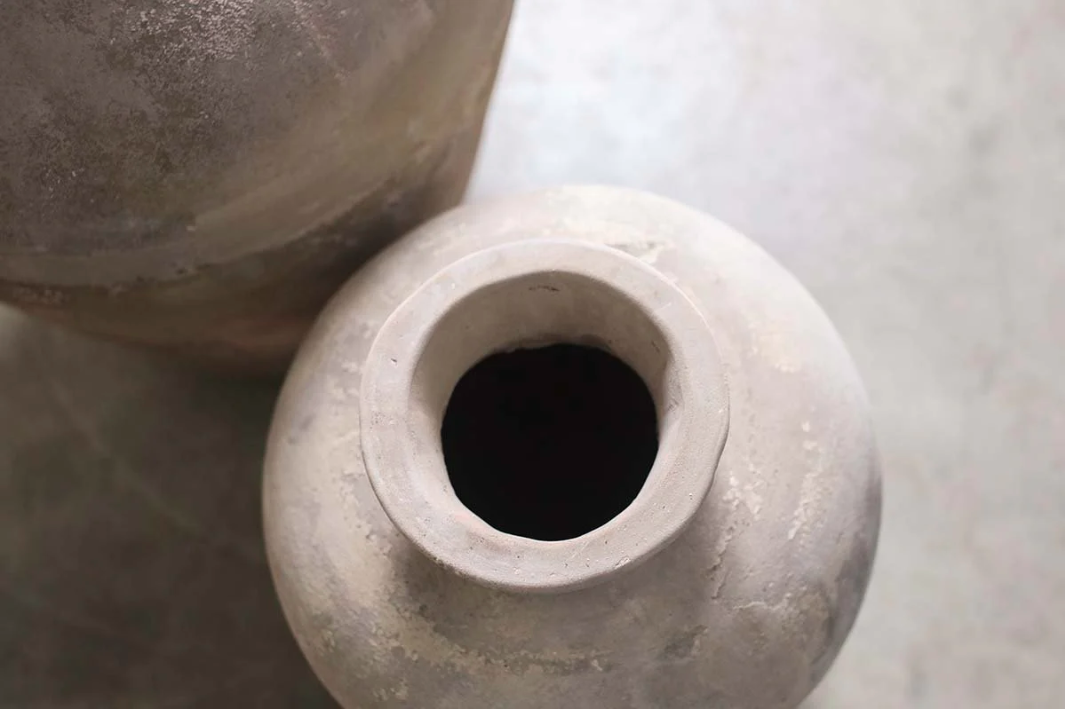 Nkuku Affiti Clay Tapered Pot - Large