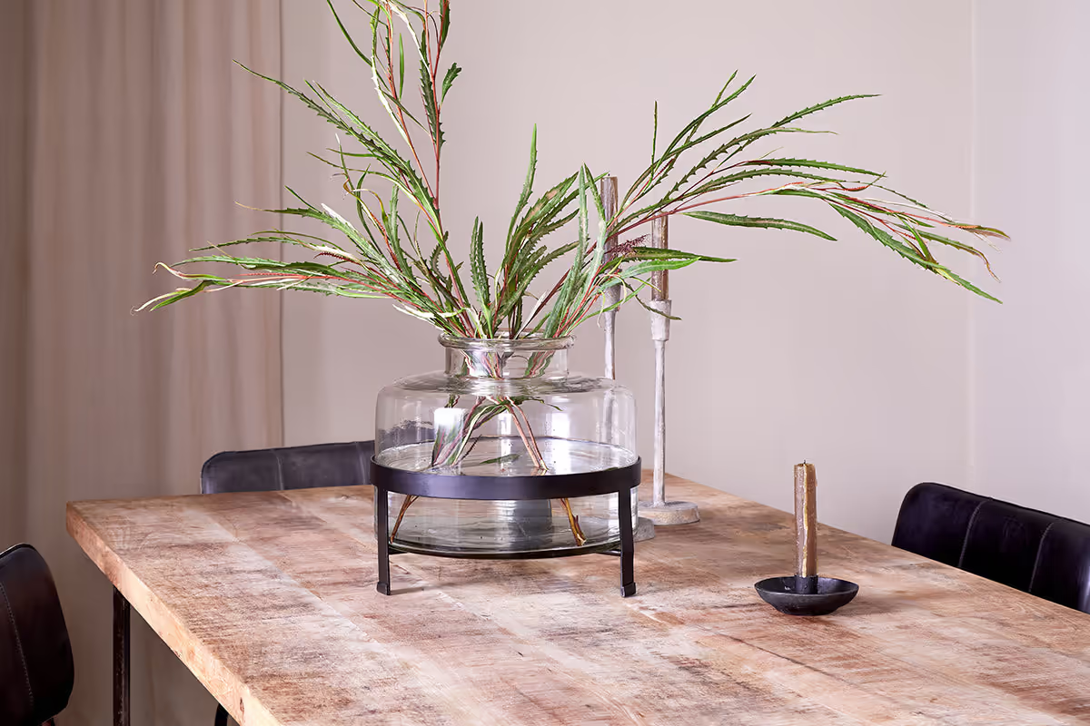 Nkuku - Akoro Recycled Glass Vase - Clear