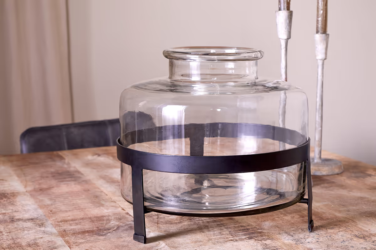 Nkuku - Akoro Recycled Glass Vase - Clear