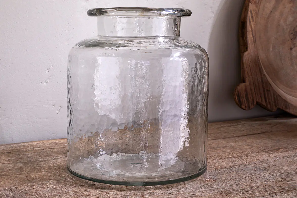 Nkuku - Akra Recycled Glass Vase - Clear