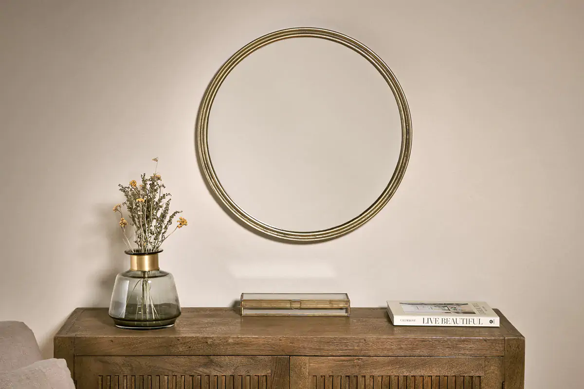 Nkuku - Almora Round Mirror - Small