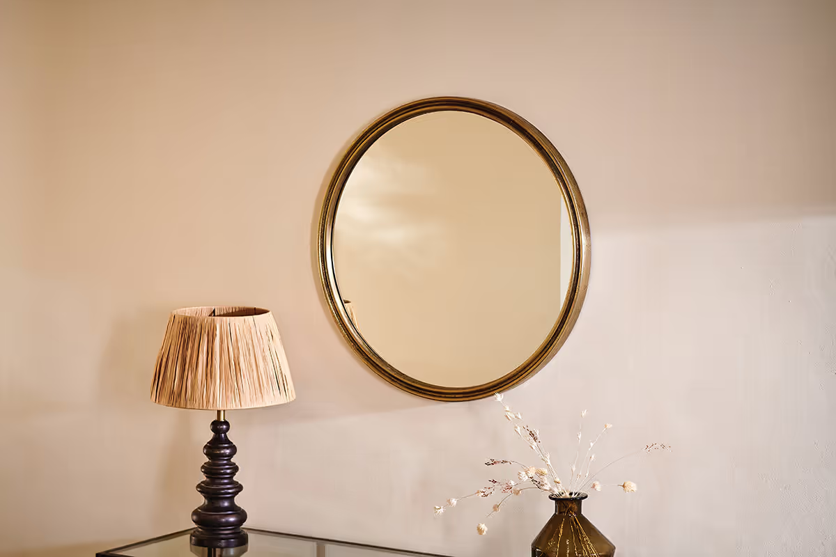 Nkuku - Almora Round Mirror - Small