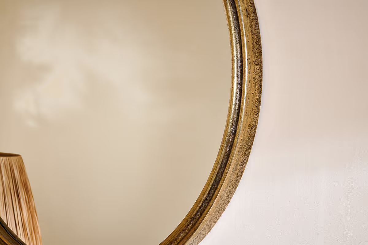 Nkuku - Almora Round Mirror - Small