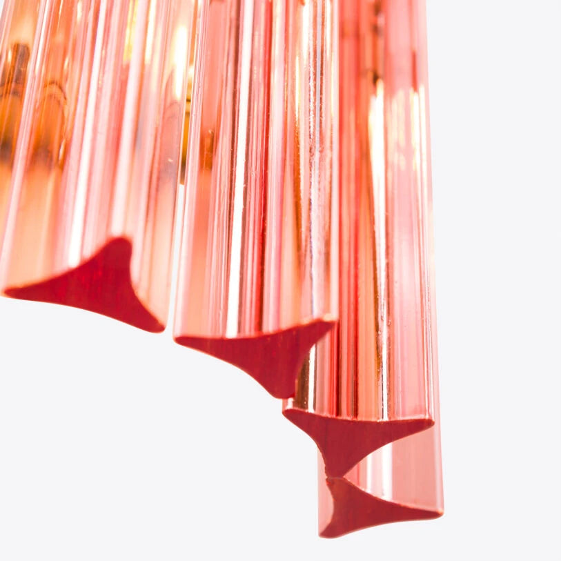 Pure White Lines Pink Amaro IP44 Wall Light - available in two sizes