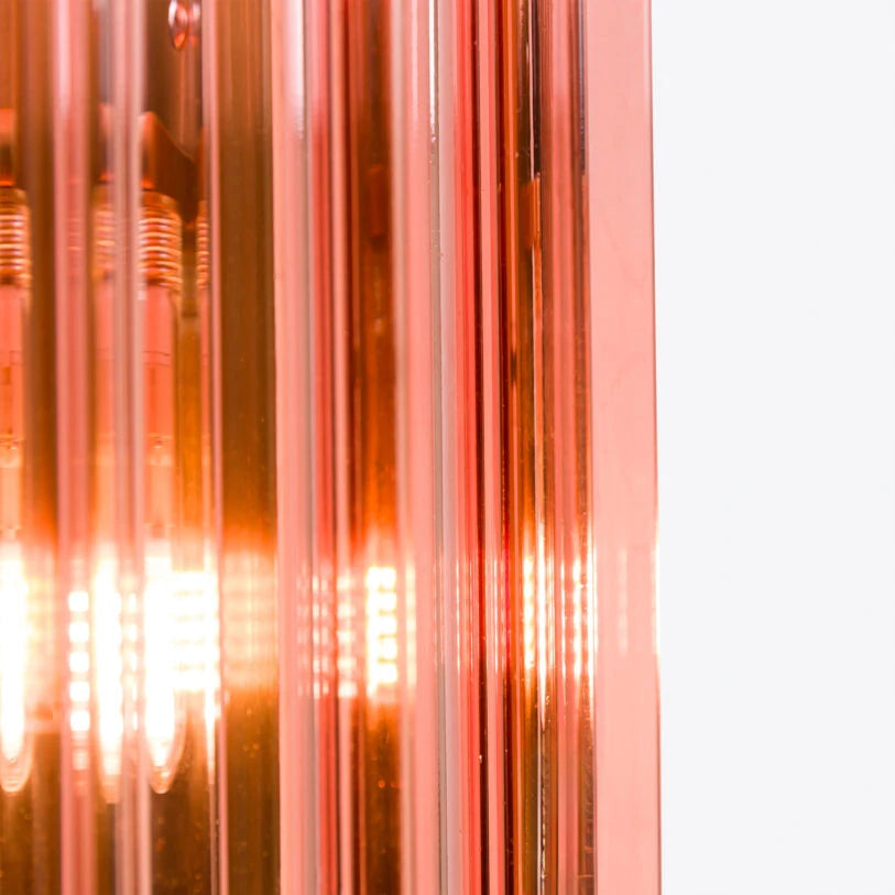 Pure White Lines Pink Amaro IP44 Wall Light - available in two sizes