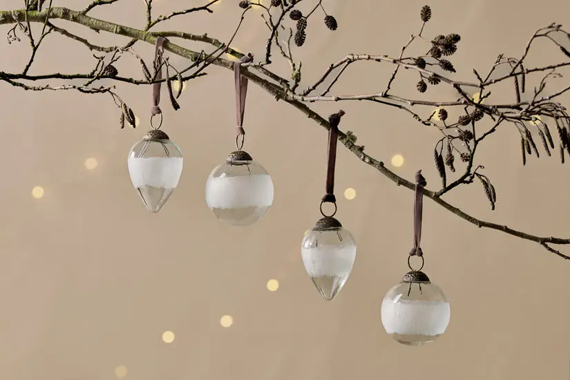 Nkuku - Anara Etched Bauble - (Set of 4)