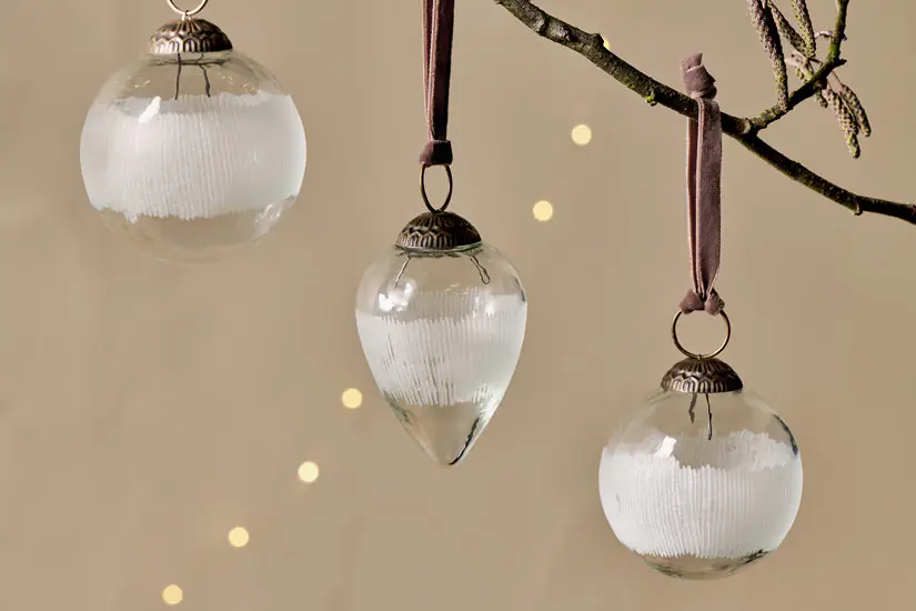 Nkuku - Anara Etched Bauble - (Set of 4)