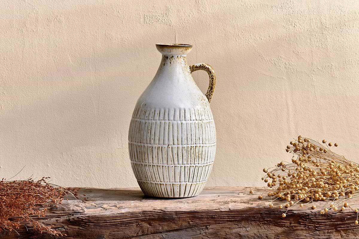 Nkuku - Anjuna Reactive Glaze Decorative Jug - Large