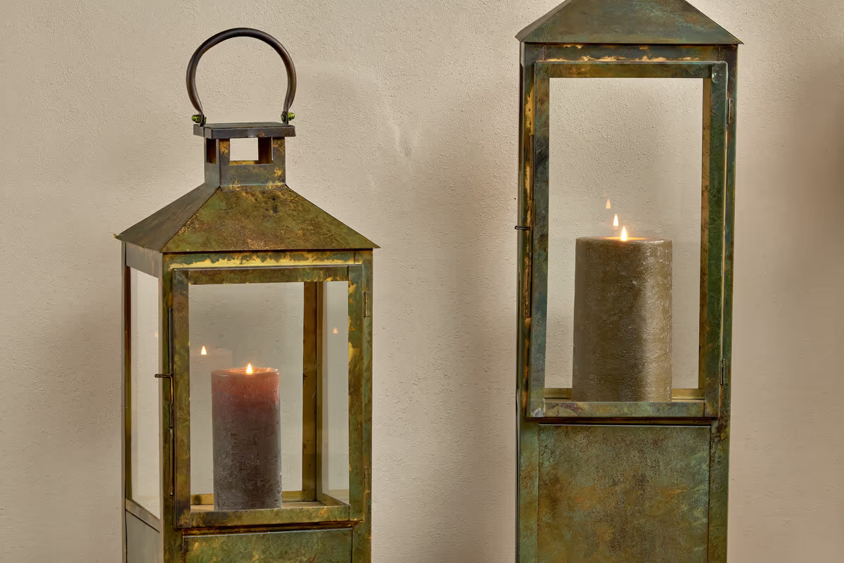 Nkuku - Asharu Lantern - Antique Patina - Large