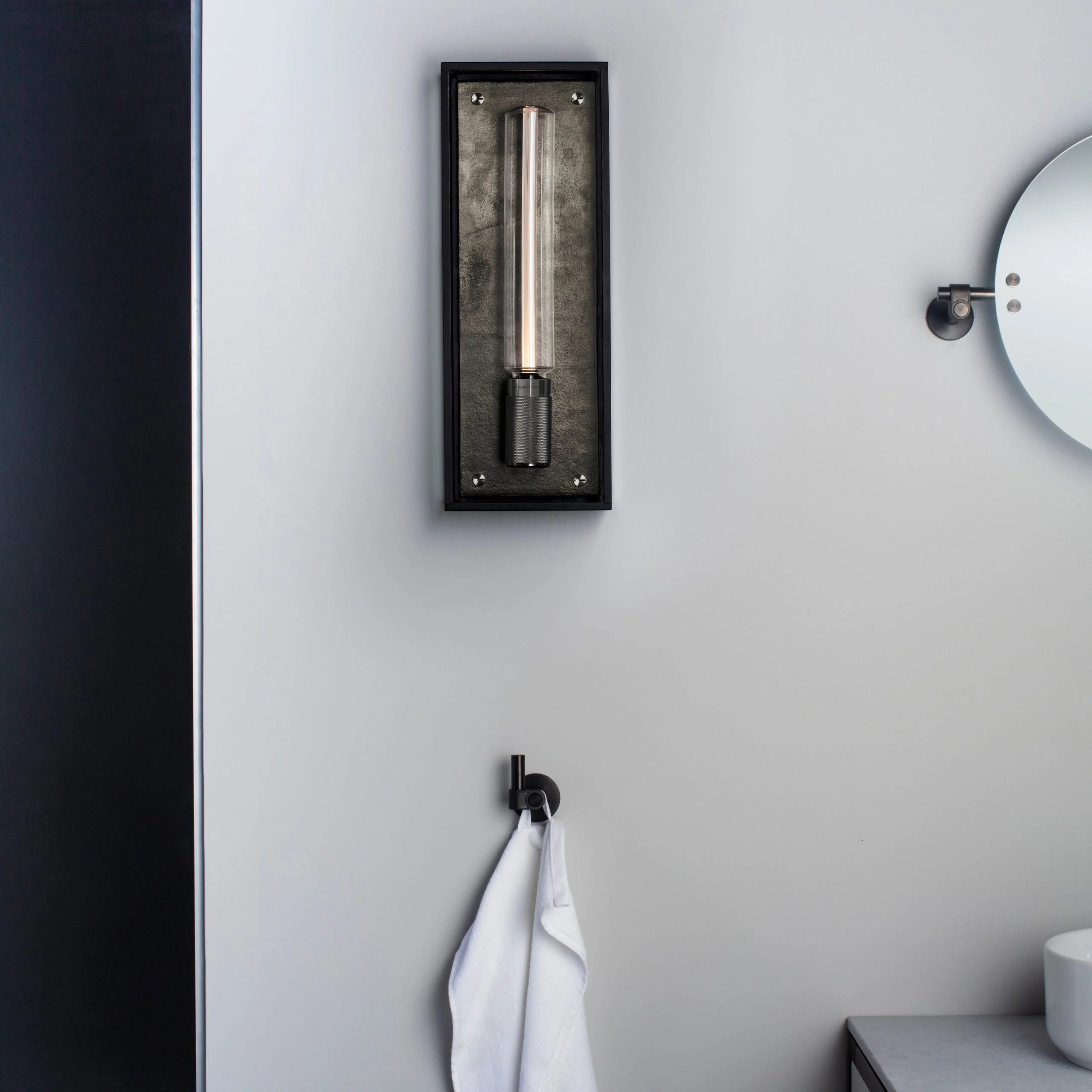 Buster & Punch Caged Wet - Wall Light - Large - Gun Metal