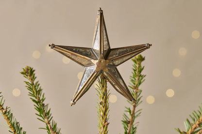 Nkuku Bakara Star Tree Topper - Antique Brass