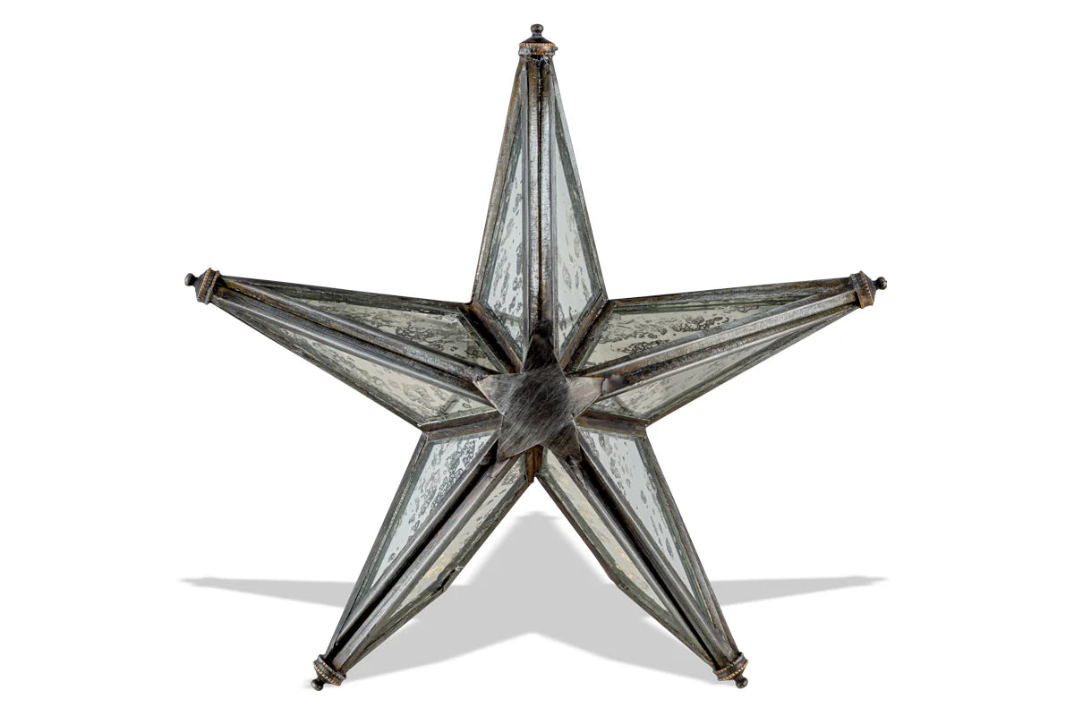 Nkuku Bakara Star Tree Topper - Antique Silver