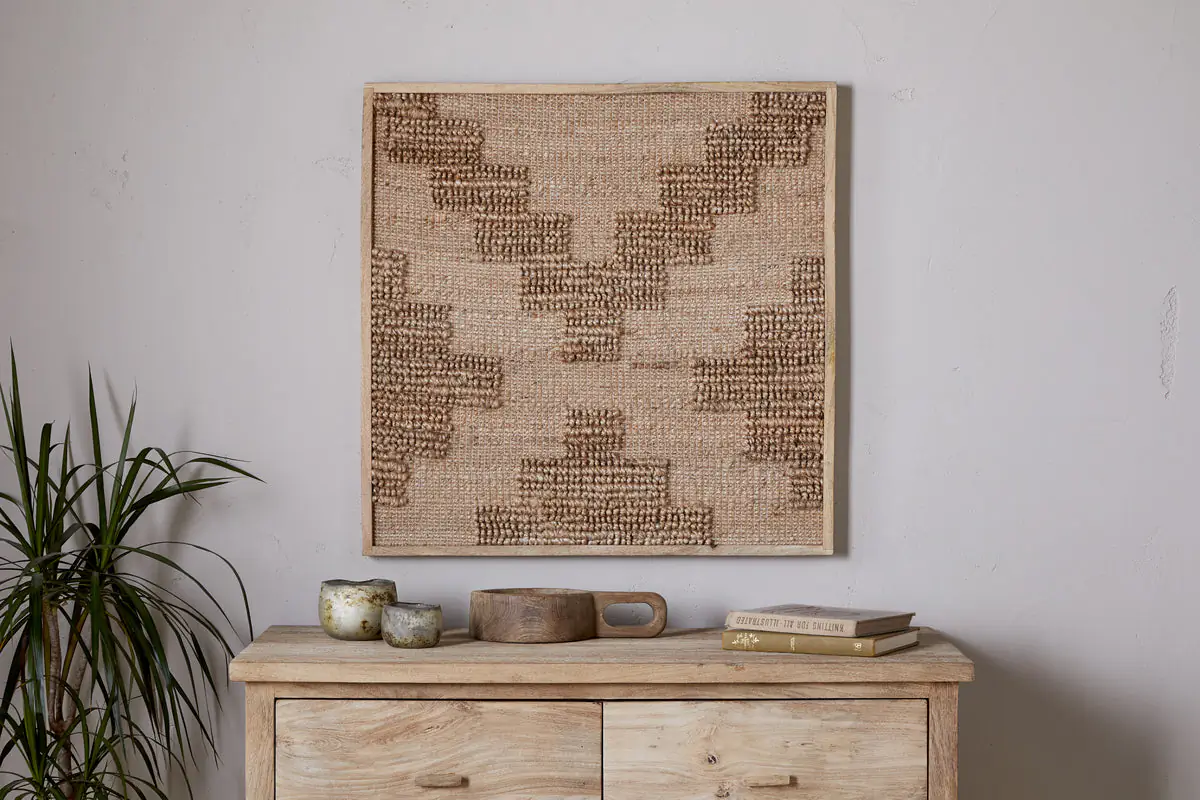 Nkuku - Bawal Wall Art - Cross - Natural