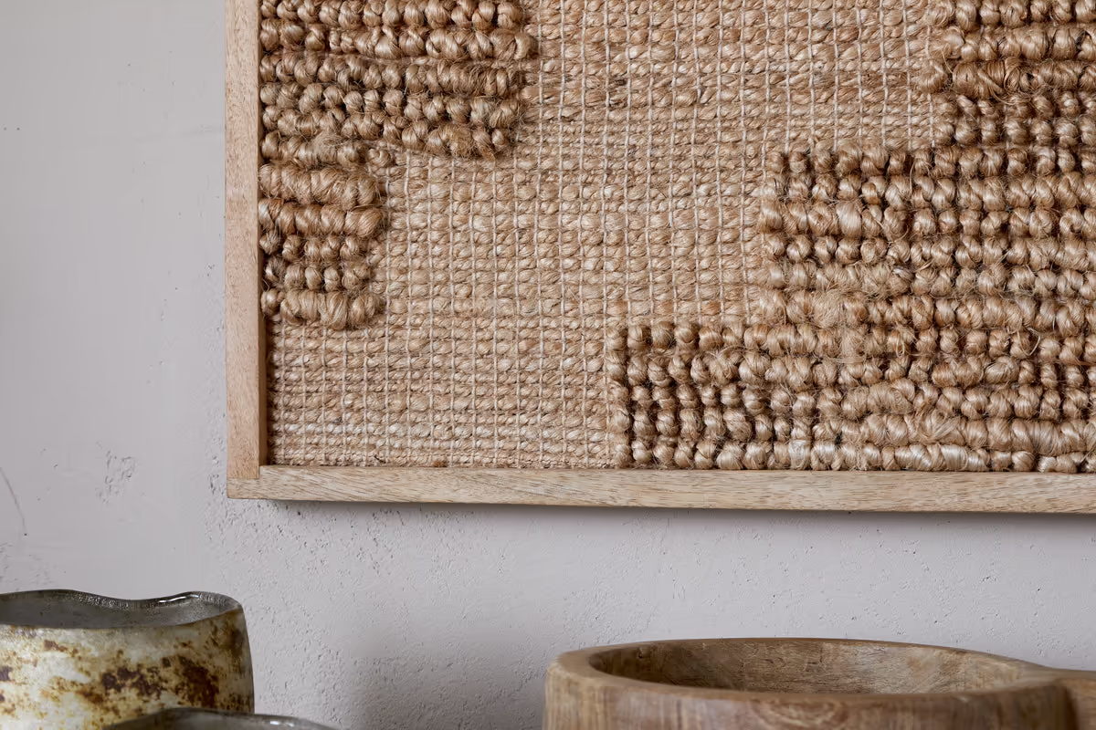 Nkuku - Bawal Wall Art - Cross - Natural