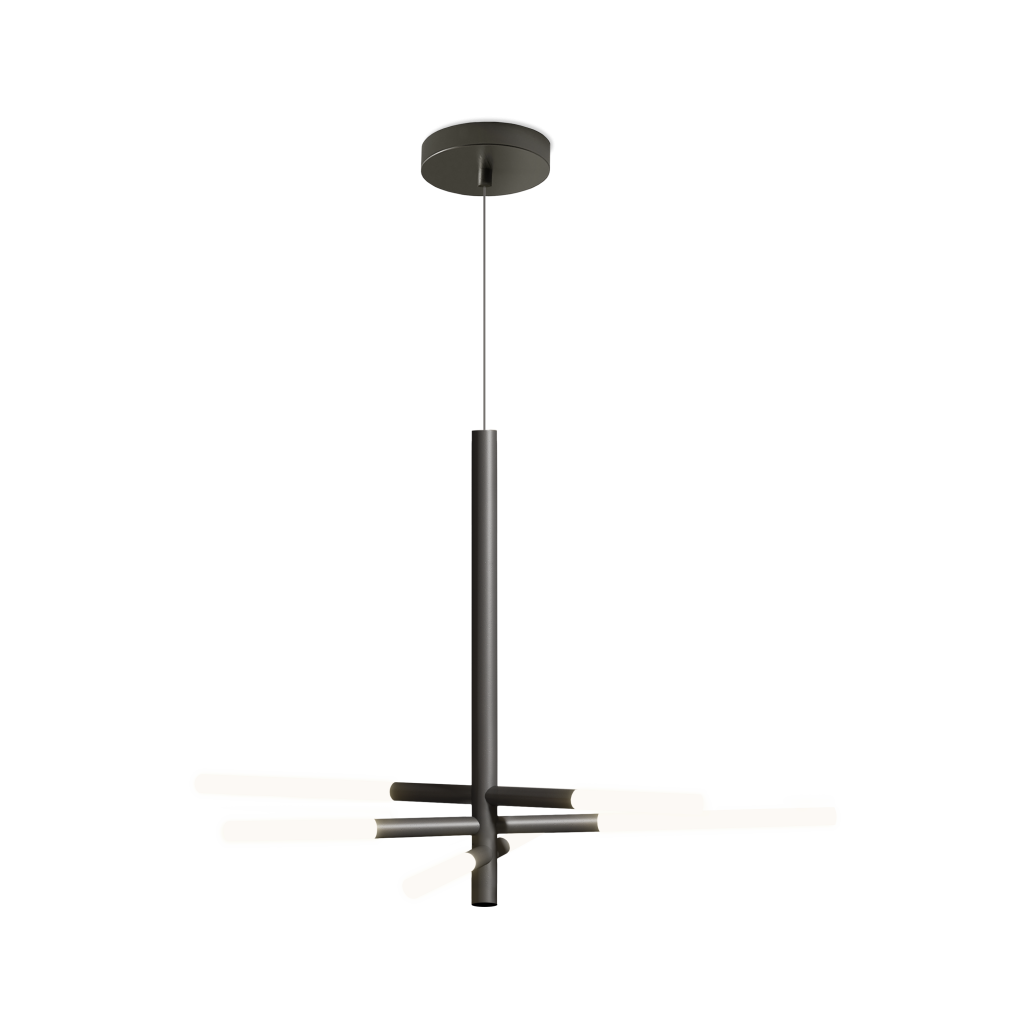 Contardi Lighting Bianca SO Suspension Lamp - Matt black silk lacquered