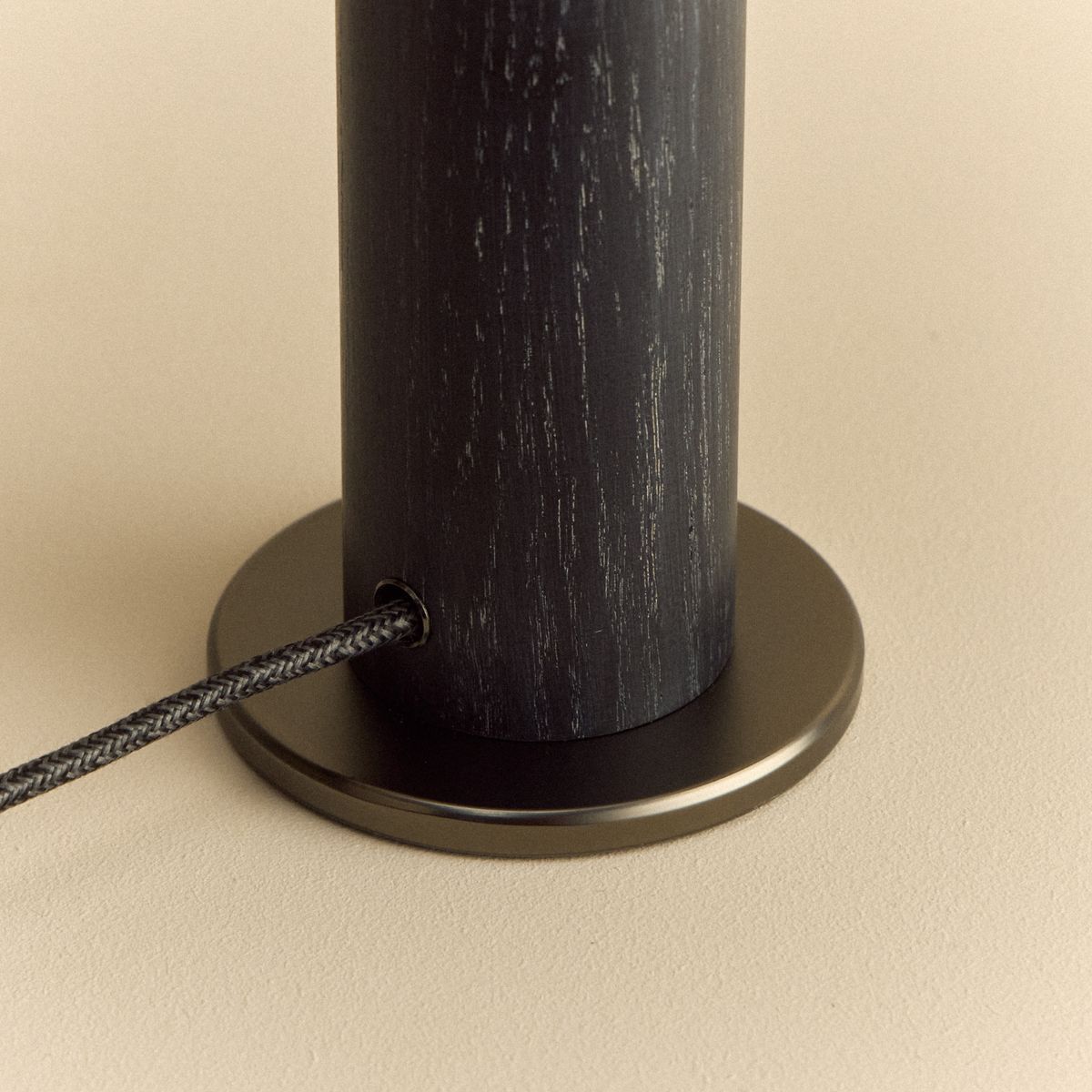 Tala Knuckle Table Lamp in Blackened Oak + Oblo