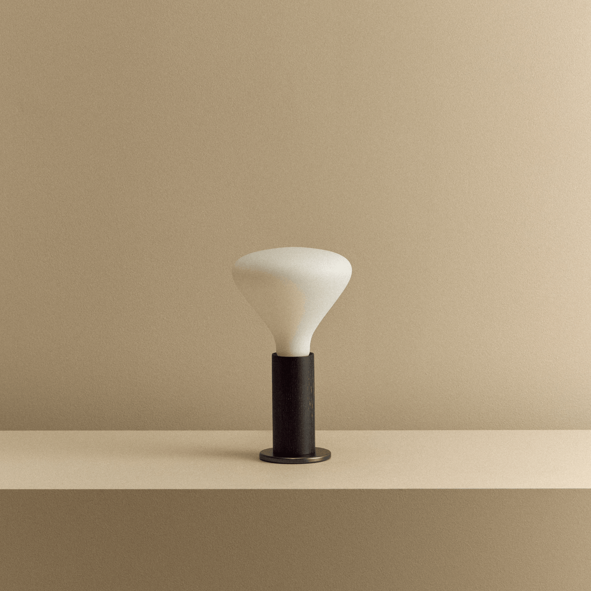 Tala Knuckle Table Lamp in Blackened Oak + Noma