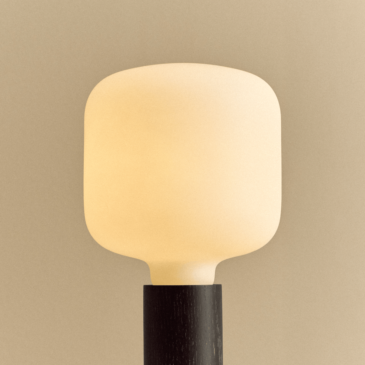 Tala Knuckle Table Lamp in Blackened Oak + Oblo