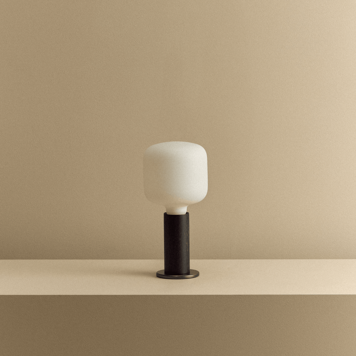 Tala Knuckle Table Lamp in Blackened Oak + Oblo