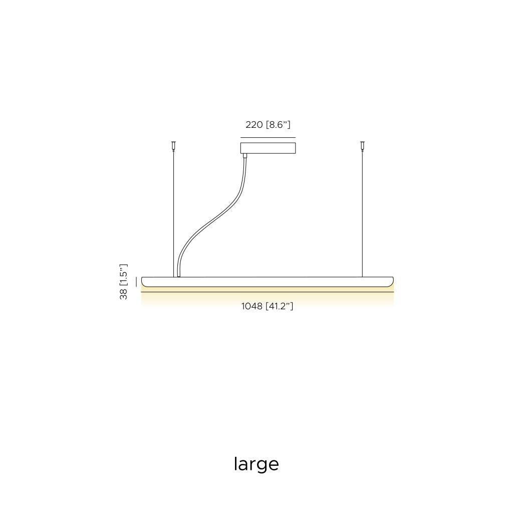 Contardi Lighting Bogotà Suspension Lamp - Black Stained Wood Ring Diffuser - Small