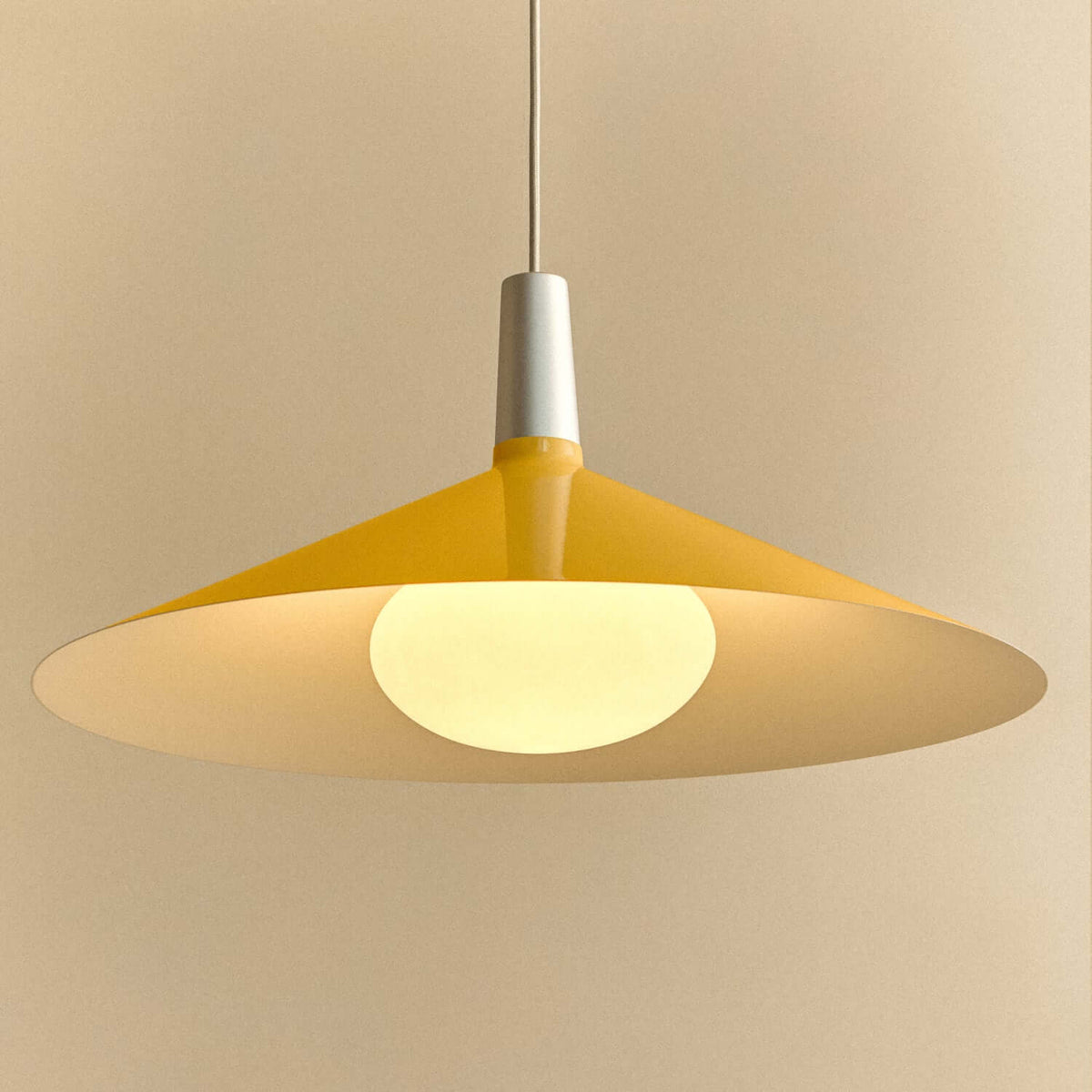 Tala Bower Pendant Light Large in Yellow + Oval II