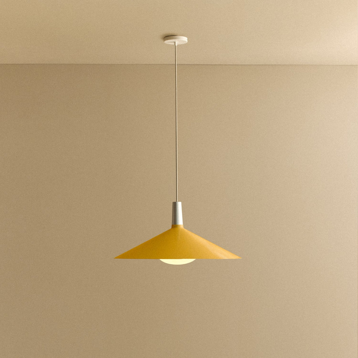 Tala Bower Pendant Light Large in Yellow + Oval II