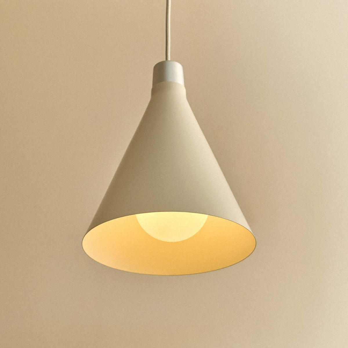 Tala Bower Pendant Light Small in Oyster White + Sphere III