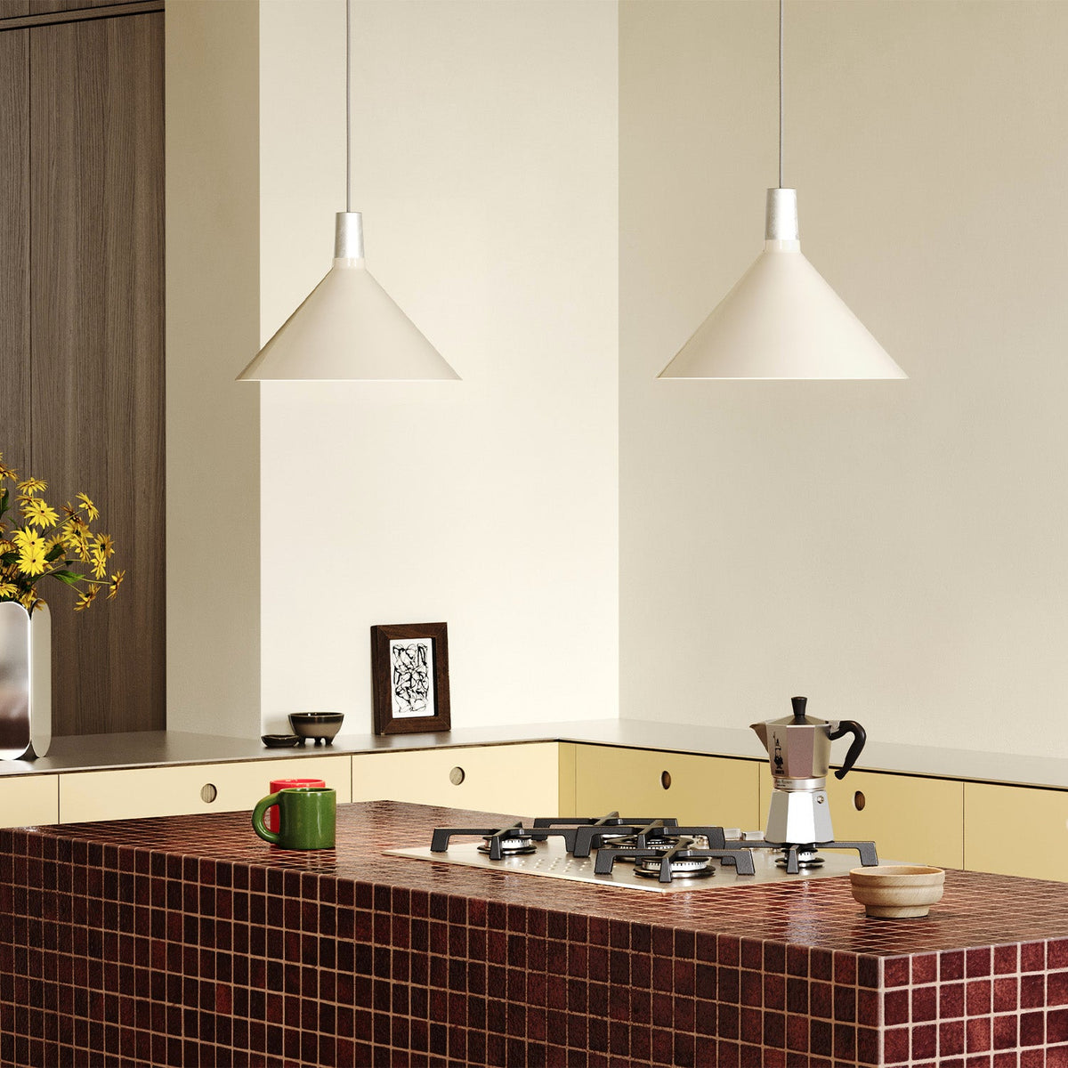 Tala Bower Pendant Light Medium in Oyster White