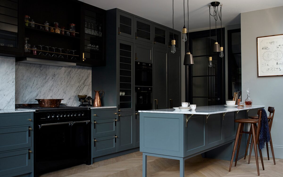 Buster & Punch Hooked Pendant Chandelier - 3.0- Mix - Graphite - Brass - 2.0m