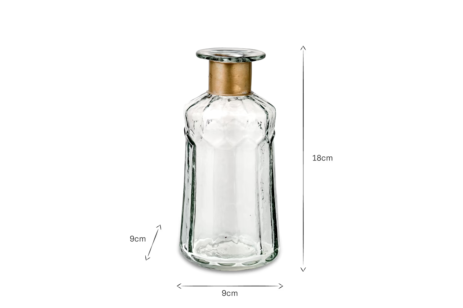 Nkuku - Chara Hammered Bottle - Decorative - Small