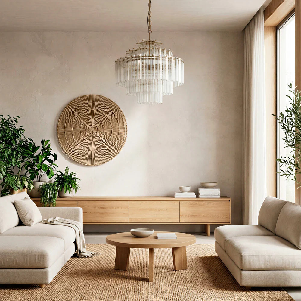 Pooky Astrid Chandelier in Clear Glass