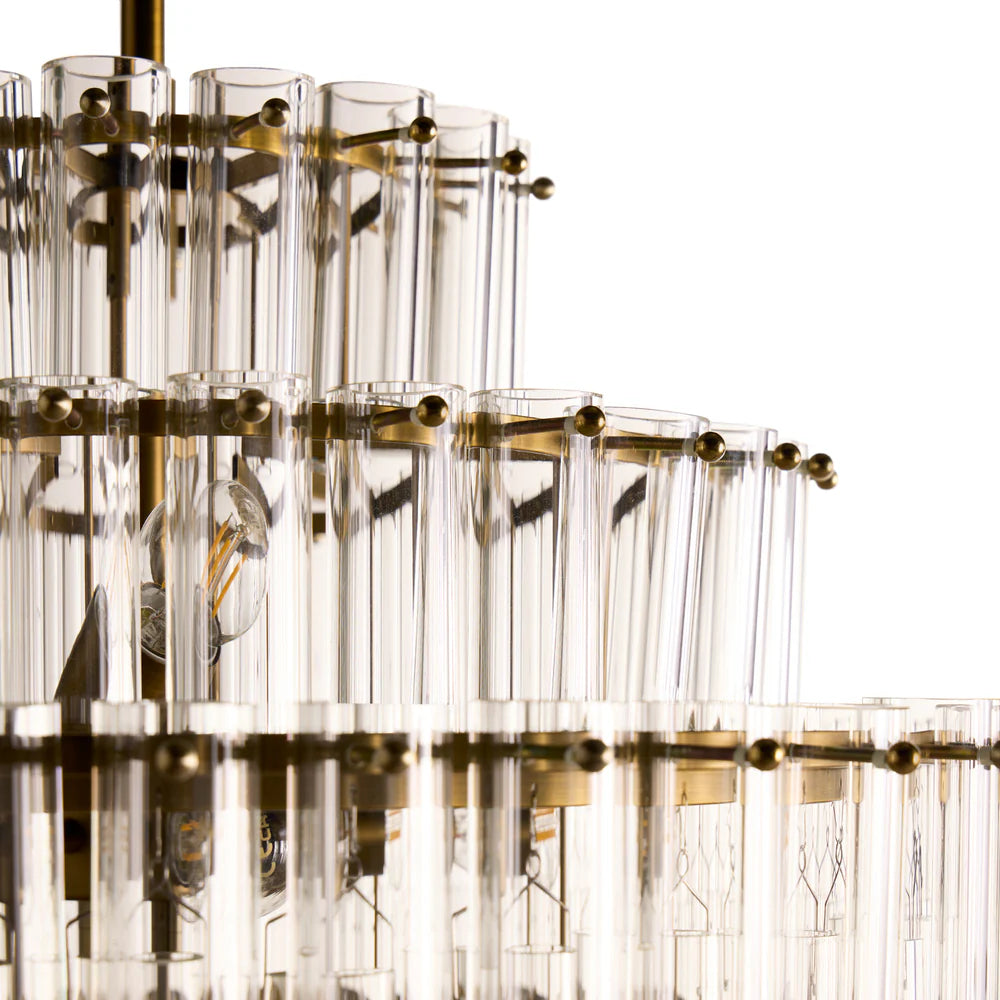 Pooky Astrid Chandelier in Clear Glass
