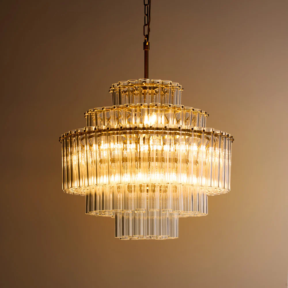 Pooky Astrid Chandelier in Clear Glass