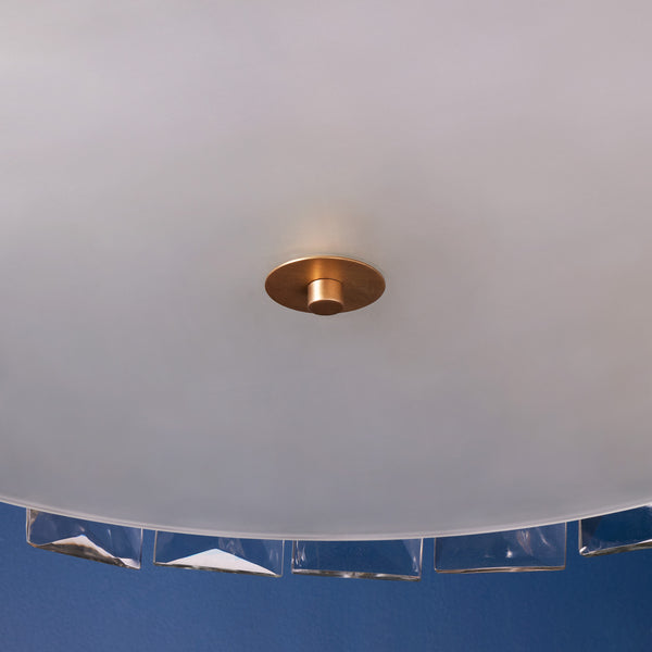 Pooky - Two Tiered Conchita Chandelier - Prismatic Glass And Brass