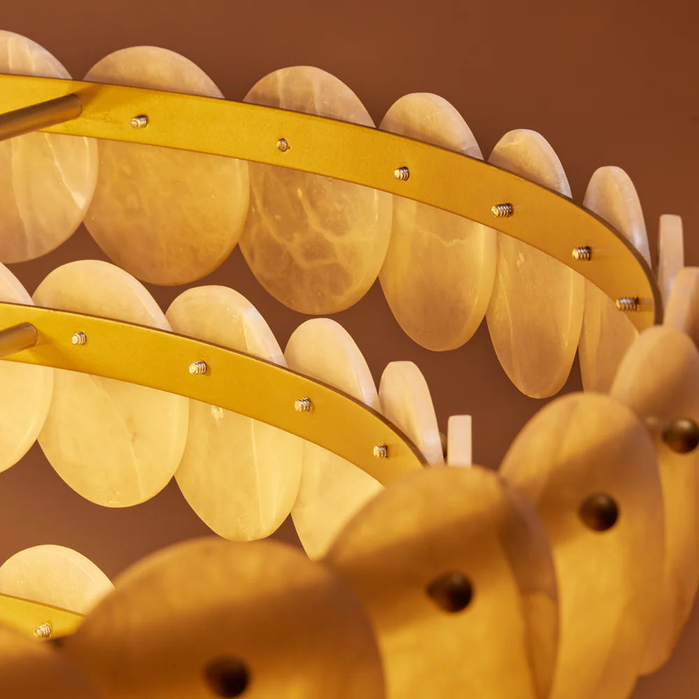 Pooky Cordelia Chandelier in Alabaster