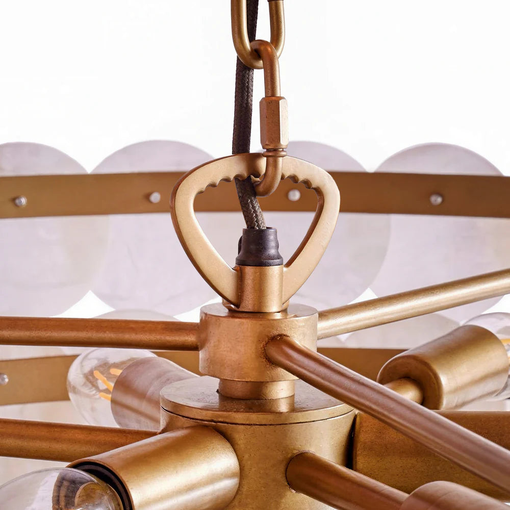 Pooky Cordelia Chandelier in Alabaster