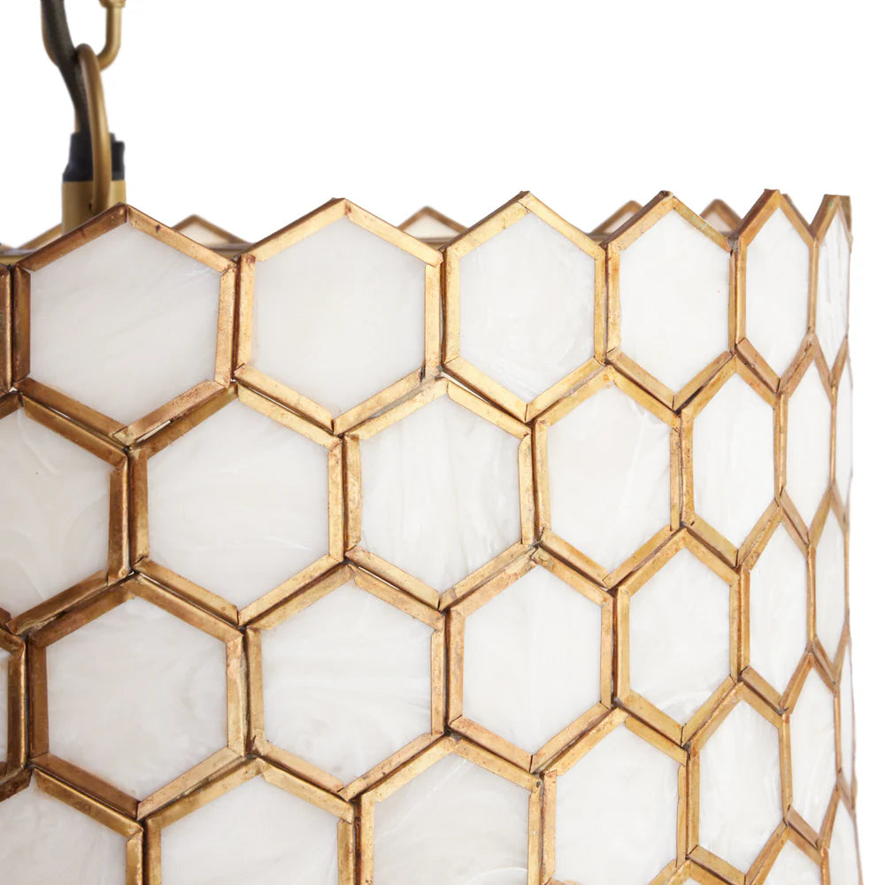 Pooky Glamazon Three Tier Chandelier in Brass and Resin